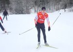Ralph auf den Langlauf-Skiern